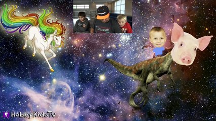 Pig Faced Dinosaur- Rainbow Unicorn. Watch as HobbyDad Draws this Hilarious request! HobbyKidsTV