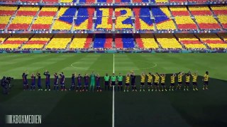 PES 2018 Official Gameplay Barcelona vs Borussia Dortmund (Xbox One, PS4, PC)