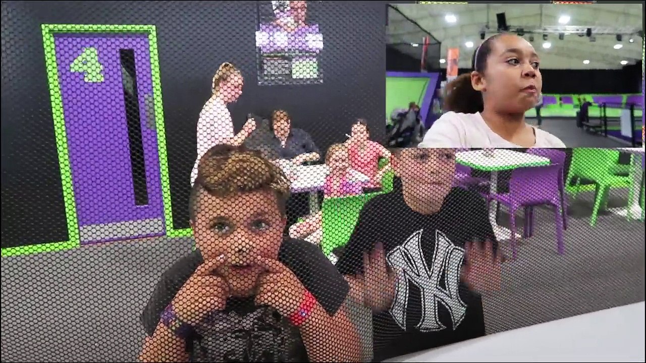 CRAZY TRAMPOLINE PARK HIDE AND SEEK! Toys AndMe _ Family Fun video-x8KP-pQFJQg