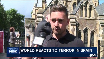 i24NEWS DESK | World reacts to terror in Spain | Saturday, August 19th 2017