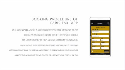 Taxi in Paris Android Mobile App for Car Booking