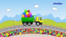 Camions machines dessins animés pro avec enseigner surprise oeuf fruits camion collection de bande dessinée