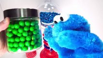 Cookie Monster Helps Kids Learn Colors with a Rainbow of Gumballs and a Giant Gumball Mach