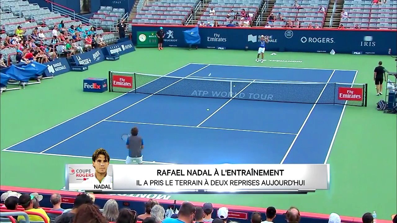 Rafael Nadal Practice in Montreal, 4 Aug 2017