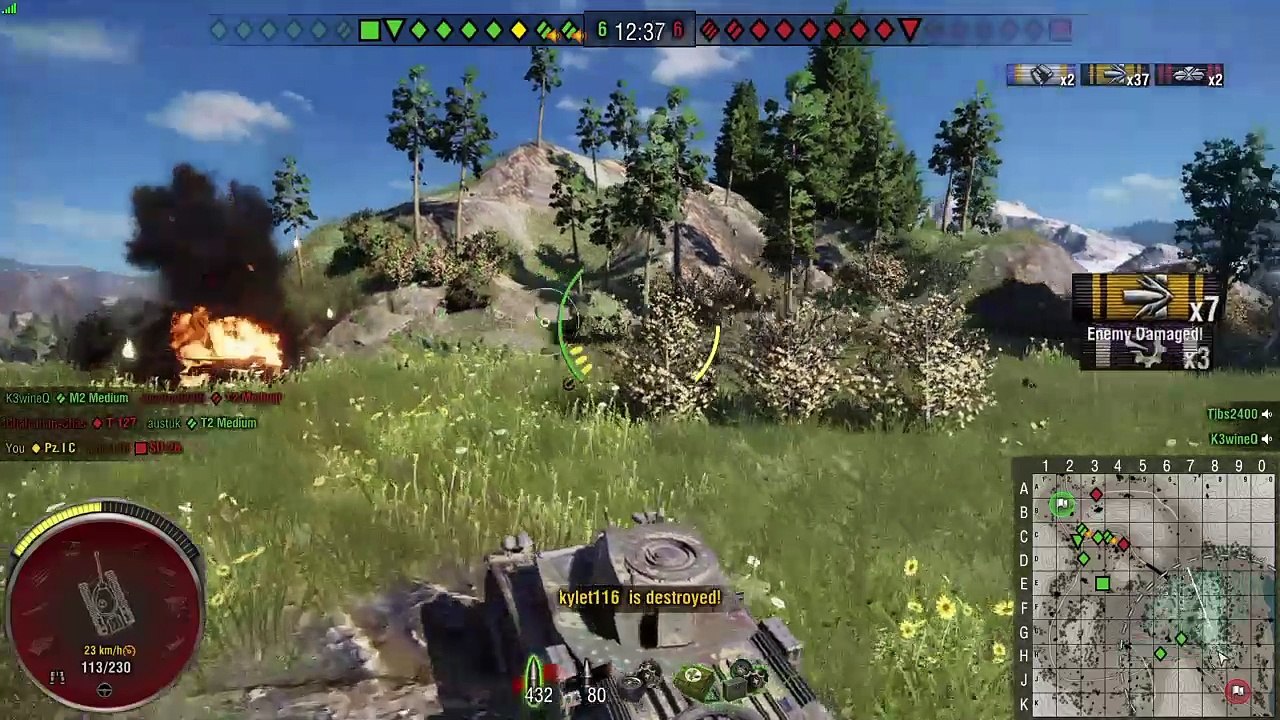 Topgun mitali Pz I C tankilla