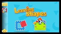Baby Panda teaches Shapes of geometry. Game app for Kids Learning Shapes. English