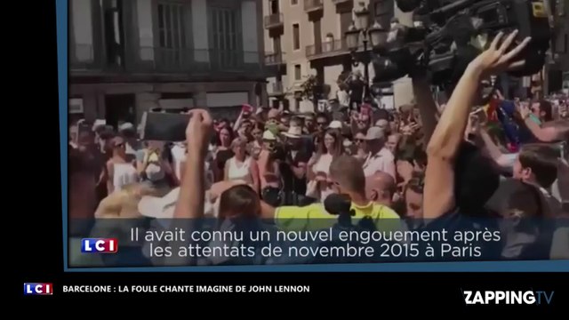 Attentat de Barcelone : Imagine de John Lennon retentit sur Las Ramblas (Vidéo)