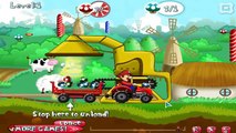 Acerca de una granja de hongos de dibujos animados tractor Mario desarrollo de dibujos animados sobre un tractor