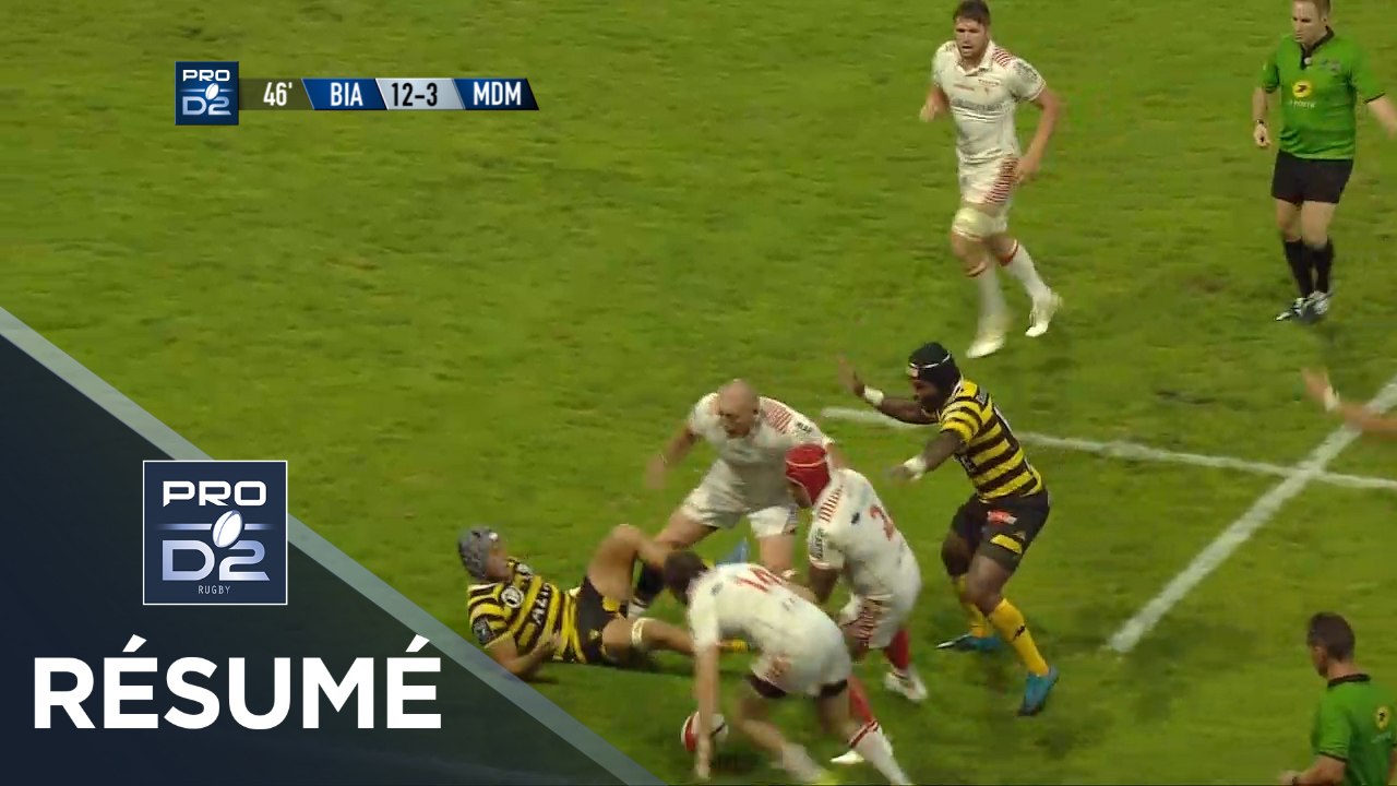 PRO D2 - Résumé Biarritz-Mont de Marsan: 24-15 - J1 - Saison 2017/2018