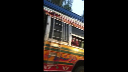 Overtaking The Bus Very Fast