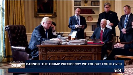 Скачать видео: i24NEWS DESK | Bannon vows to 'go to war' for Trump agenda | Saturday, August 19th 2017