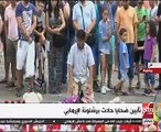 صلاة ودعاء.. شاهد أحد المسلمين فى تأبين ضحايا برشلونة الإرهابى