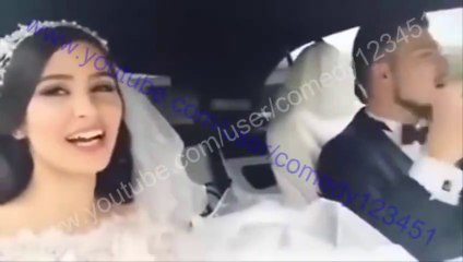 عريس و عروس يشعلان مواقع التواصل