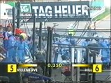 Gran Premio del Giappone 1998: Primi pit stop, ritiri di R. Schumacher e Salo e uscita di M. Schumacher