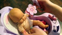 Américain bébé bain Marguerite poupée fille tenue pétales avec Routine bitty