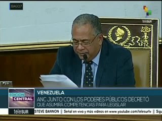 Venezuela: ANC asume algunas funciones legislativas