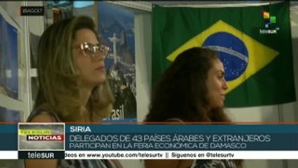 Cientos asisten a la inauguración de la Feria Económica de Damasco