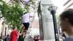 Protesters tear down Confederate statue in North Carolina
