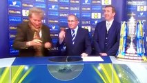 5 th round Scottish cup draw with Alan Stubbs and rod stewart 22 nd jan 2017