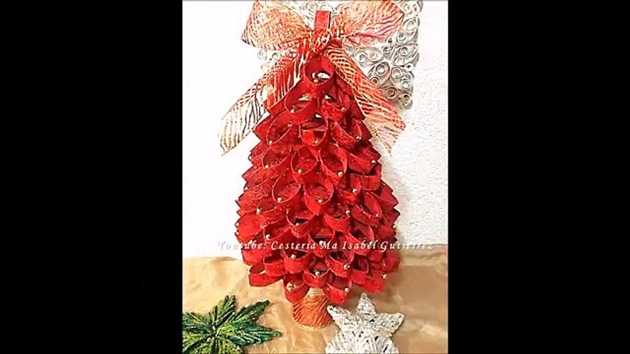 Noël bricolage Comment faire faire papier à Il des arbres arbres de Noël en papier