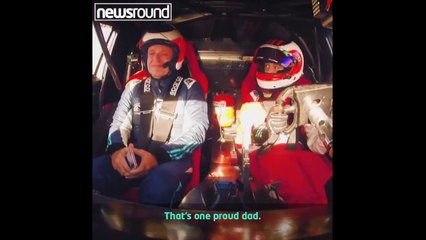Rubens Barrichello pleure fier de son fil de 15 ans qui pilote comme un pro !