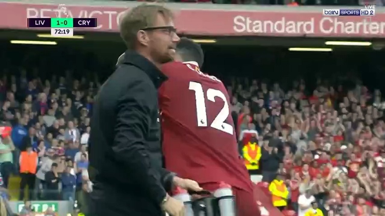 انتهت المباراة بفوز ليفربول بنتيجة 1-0