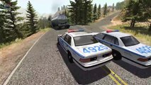 Beamng drive - Police Chases Take Down (interception crashes, real sounds)