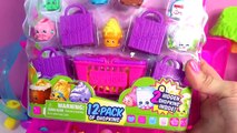 Shopkins Season 2 and 3 Carrier Carrying Case Bag   Unboxing 4 Toy Packs Cookieswirlc Vide