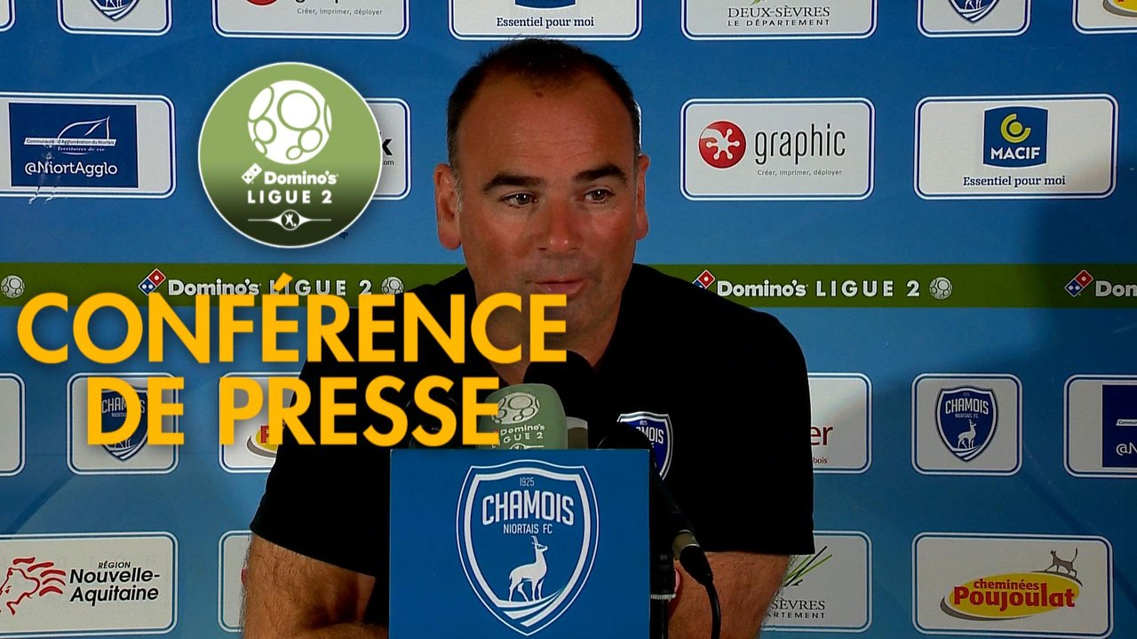 Conférence de presse Chamois Niortais - Tours FC (2-1) : Denis RENAUD (CNFC) - Gilbert  ZOONEKYND (TOURS) - 2017/2018
