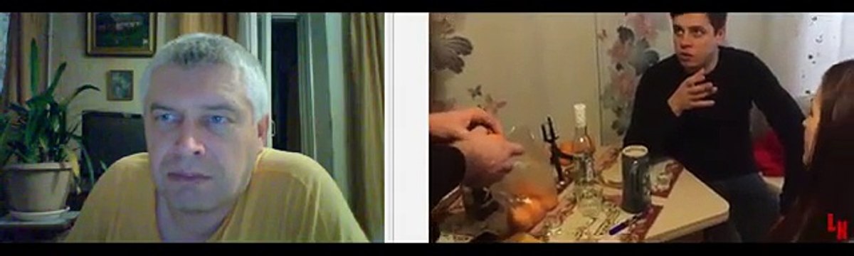 Геннадий Горин смотрит видео про кружку и люди в гостях