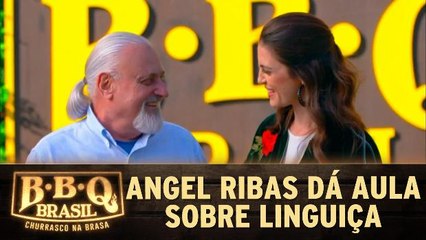 Angel Ribas dá aula sobre linguiça