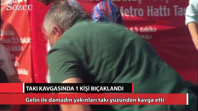 Nikah bitti takı merasiminde ortalık karıştı