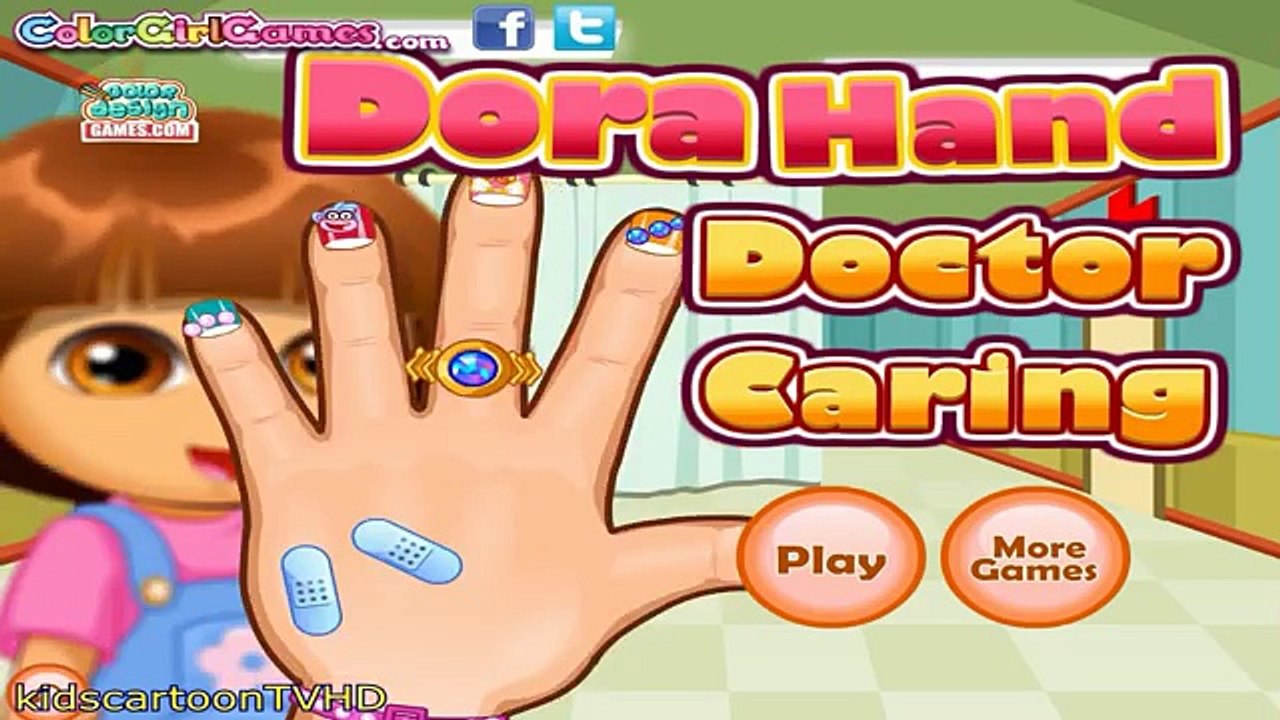 Dora Hand Doctor Caring - Dora The Explorer Baby Games - Dora Game for Children