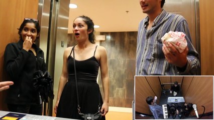 MICHAEL MYERS PLAYS PIANO IN ELEVATOR PRANK (Public Reactions)