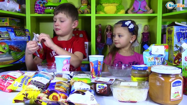 Челлендж Мороженое с Квашеной Капустой Рыбой и Кетчупом Видео для детей ICE CREAM CHALLENGE