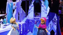 Château poupée gelé lumières magique palais reine examen jouet avec Disney elsa playset olaf vi