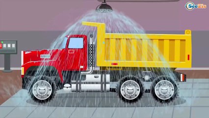 The Yellow Bulldozer digging | Construction Trucks & Cartoons for children | Kids Animation