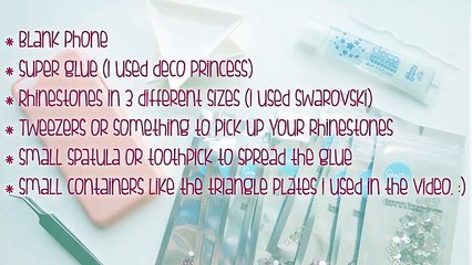 DIY Cute Bling Deco Phone case
