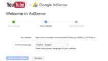 how to set up monetization and a google adsense account through youtube 2017