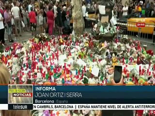 Continúan las muestras de solidaridad con las víctimas de Barcelona