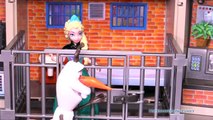 FROZEN Disney Elsa Causes Jack Frost to go to Jail a Disney Frozen Toys Video Parody