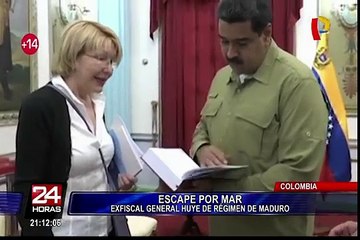 Exfiscal de Venezuela huye en lancha del país y llega a Colombia