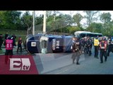 Vuelca patrulla en Constituyentes; hay dos policías lesionadas / Titulares de la mañana