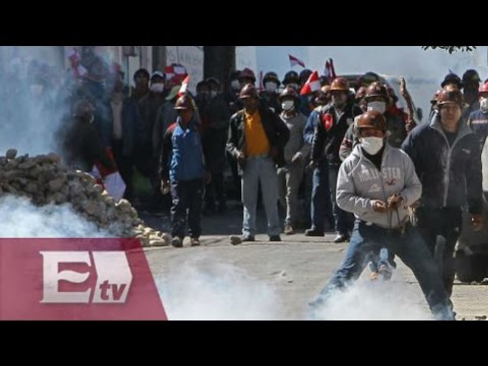 Enfrentamiento entre mineros y policías en Bolivia / Titulares de la tarde