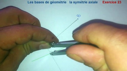 Maths 6ème - Les Bases De La Géométrie : La symétrie axiale Exercice 23
