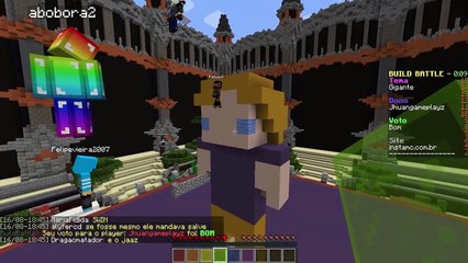Minecraft: JOGANDO BUILDÃO EM SERVIDOR BRASILEIRO PELA PRIMEIRA VEZ!!! (BUILD BATTLE)