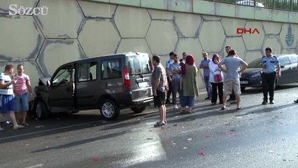 Şile yolunda kaza: 2 çocuk bir kadın yaralı