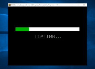 computer graphics program to show loading bar in c.