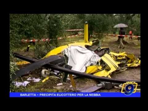 BARLETTA | Precipita elicottero per nebbia, un morto