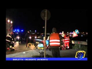 BARLETTA | Incidente svincolo 16bis, un morto